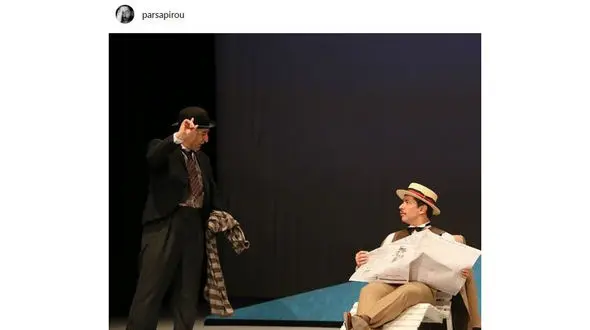 «پارسا پیروزفر» در نمایی از تئاتر جدیدش