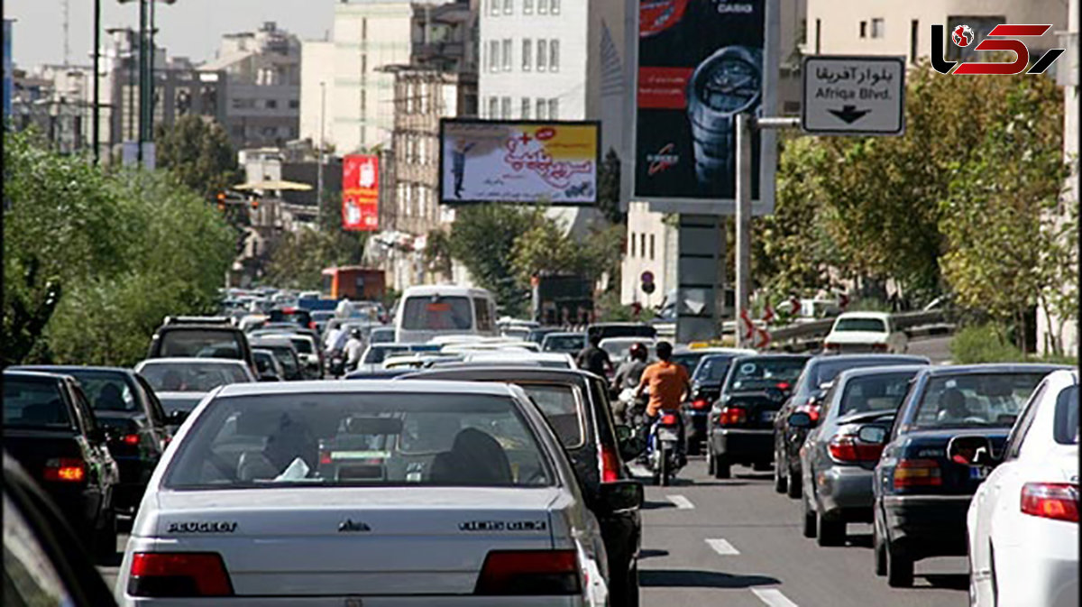 وضعیت ترافیک معابر بزرگراهی تهران در روز چهارشنبه ۸ خرداد ماه ۱۳۹۸