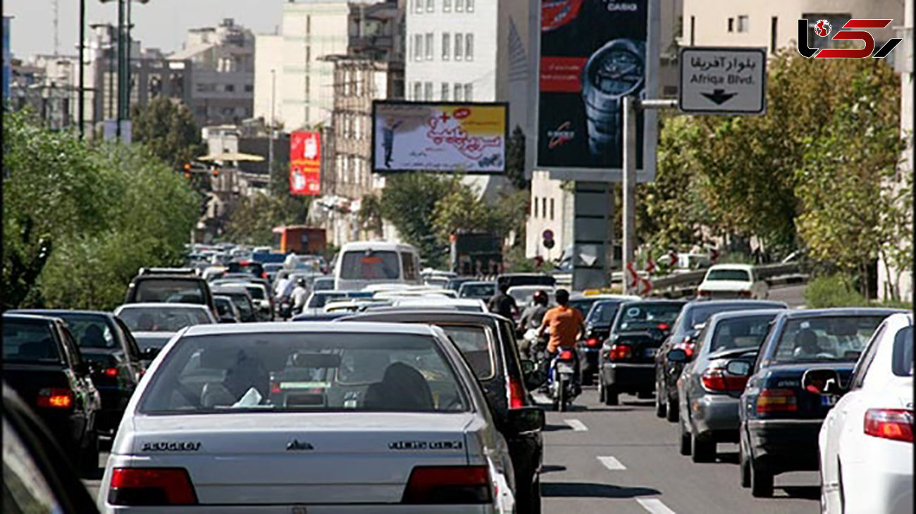 وضعیت ترافیک معابر بزرگراهی تهران در روز چهارشنبه ۸ خرداد ماه ۱۳۹۸