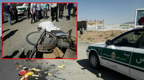 پراید فراری قاسم را به کام مرگ کشاند + عکس 