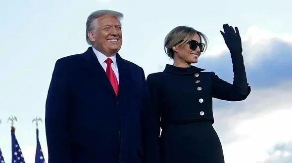 سخنرانی ترامپ نزد هوادارانش 