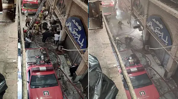 عکس / آتش به جان بازار زرگرهای تهران افتاد 