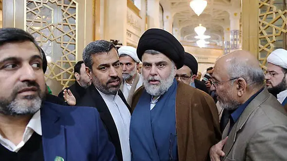 مقتدی صدر در قم + تصویر