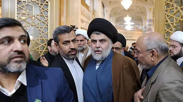 مقتدی صدر در قم + تصویر