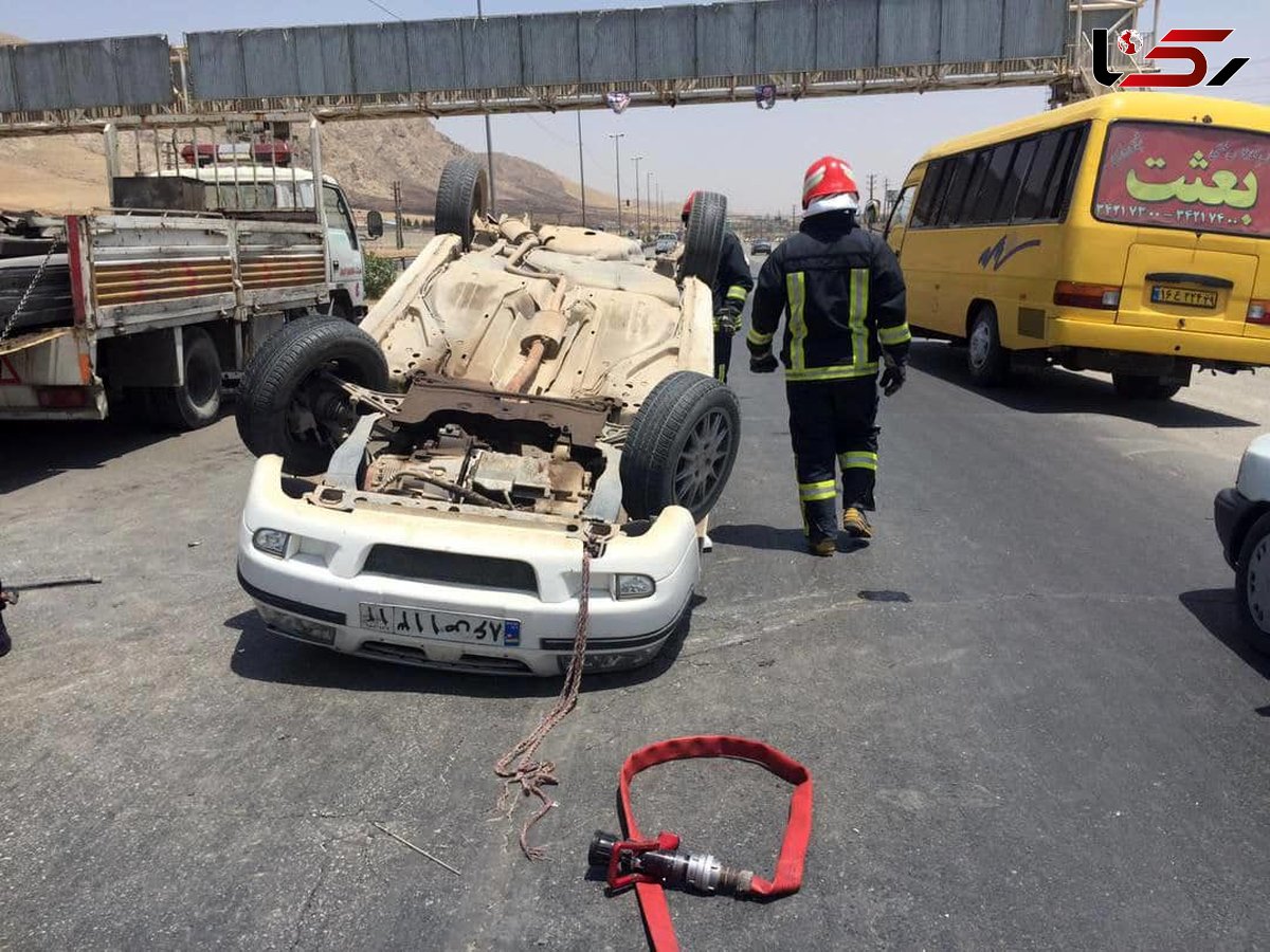 واژگونی خودرو سمند در کرمانشاه یک مصدوم برجای گذاشت