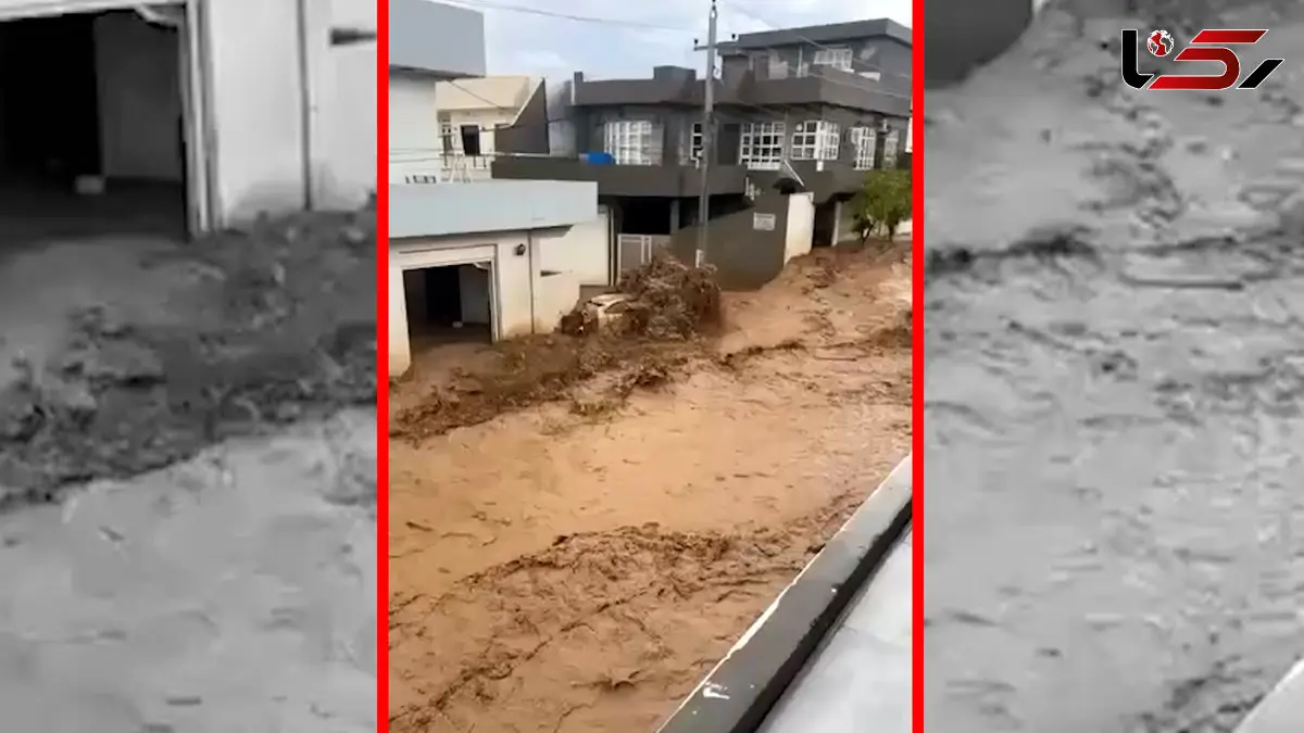 فیلم سیل هولناک در چمچال کردستان عراق