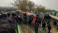 سناریوی تکراری مرگبار واژگونی اتوبوس مسافربری / برای دومین بار در کردستان