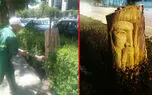 اقدام زشت ماموران شهرداری با اثر هنری یک جوان در پارک لاله تهران +تصاویر