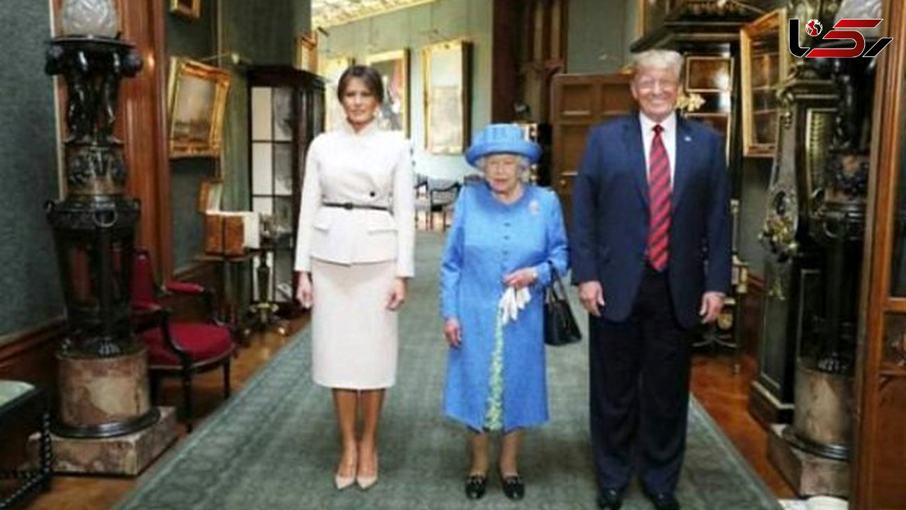 دیدار دونالد ترامپ با ملکه انگلیس 