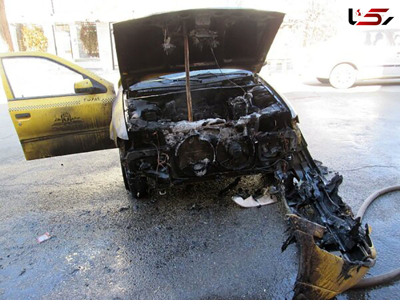 آتش سوزی سریالی تاکسی ها در ملایر / در کمتر از یک ماه رخ داد! + عکس ها