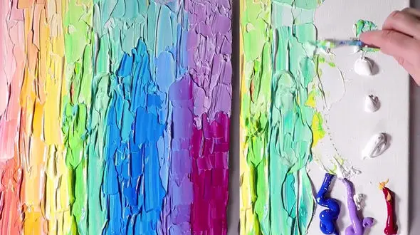 نقاشی برجسته رنگی + فیلم