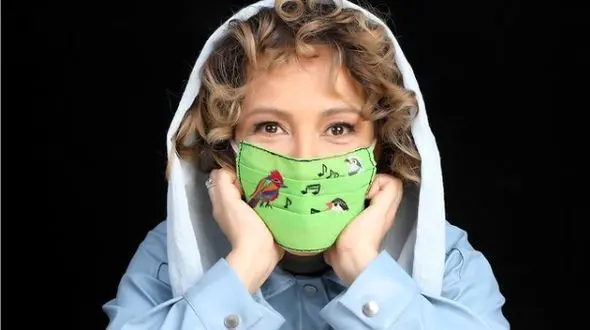 ماسک زیبا و متفاوت پانته آ بهرام در تولدش