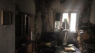 منزل مسکونی 2 طبقه در آتش سوخت