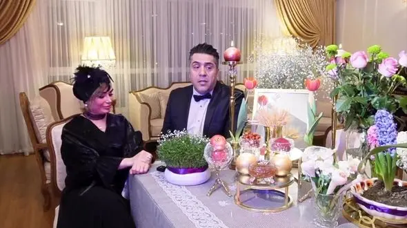 پیام ویدئویی متفاوت زوج سرشناس ایرانی کنار سفره هفت سین + فیلم را ببینید