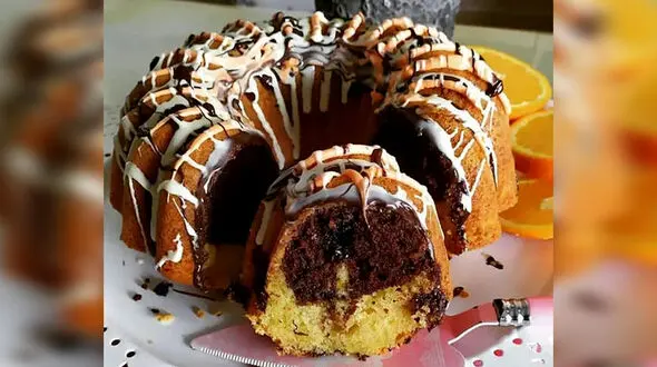ببینید / کیک پرتقالی عصرانه لذیذ برای امروز + فیلم