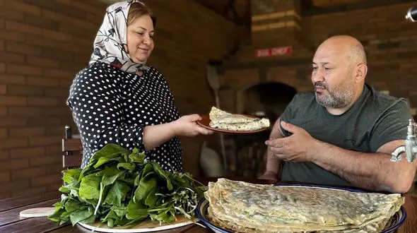 سفر به داغستان؛ آشپزی روستایی با کُتاب سنتی و سبزیجات بهاری + فیلم