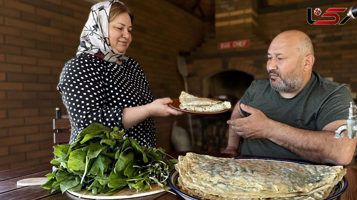  سفر به داغستان؛ آشپزی روستایی با کُتاب سنتی و سبزیجات بهاری + فیلم 