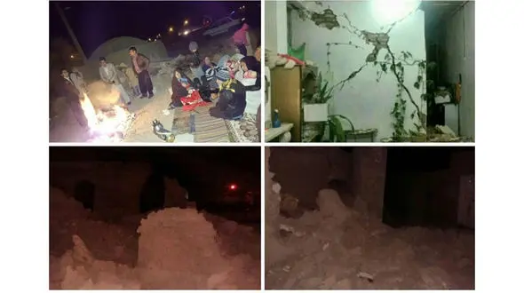 لحظه زلزله در مراسم عقد در کوهبنان کرمان /وحشت را ببینید+فیلم