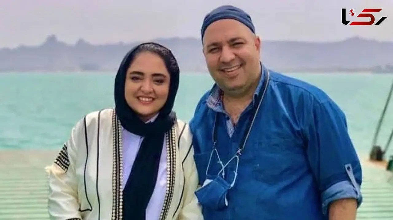 فیلم  تخریب و ضایع کردن جنجالی نرگس محمدی توسط همسرش علی اوجی وسط برنامه زنده/ فقط قیافه و نگاه نرگس!