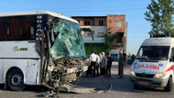  تصادف اتوبوس و مینی بوس در آمل / 16 نفر زخمی شدند + عکس