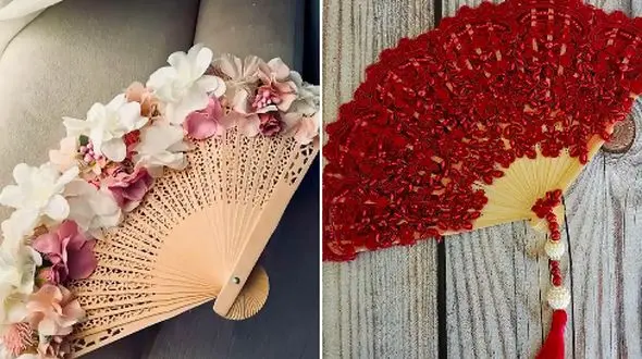 15 مدل بادبزن شیک برای خانم‌ های باسلیقه در مهمانی‌ ها