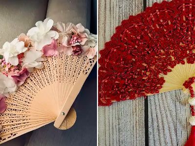 15 مدل بادبزن شیک برای خانم‌ های باسلیقه در مهمانی‌ ها