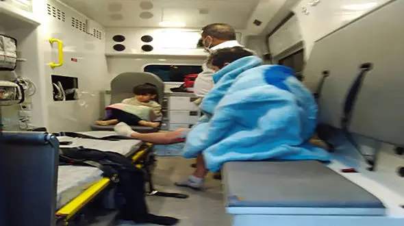 عکس پدر و پسر از مرگ برگشته در کرج