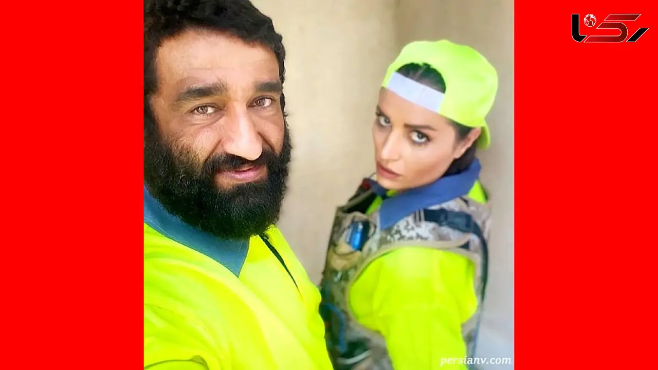 عکس / سلفی خاص پژمان جمشیدی با زن لبنانی
