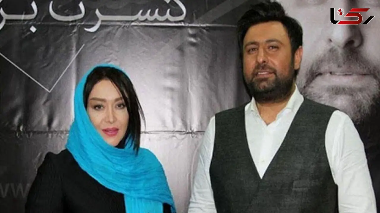 محمد علیزاده و همسرش سارا منجزی‌پور در یک مجلس ختم + فیلم