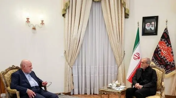 دیدار زنگنه با رئیس‌جمهور منتخب