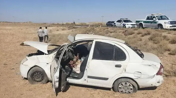 واژگونی تیبا در محور فیض‌آباد به بجستان یک کشته برجای گذاشت