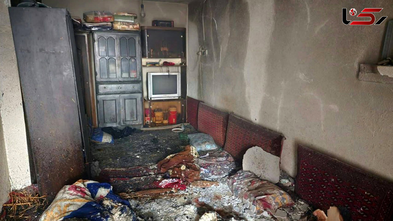 منزل مسکونی در کرمان به‌خاطر نشت گاز شهری در آتش سوخت
