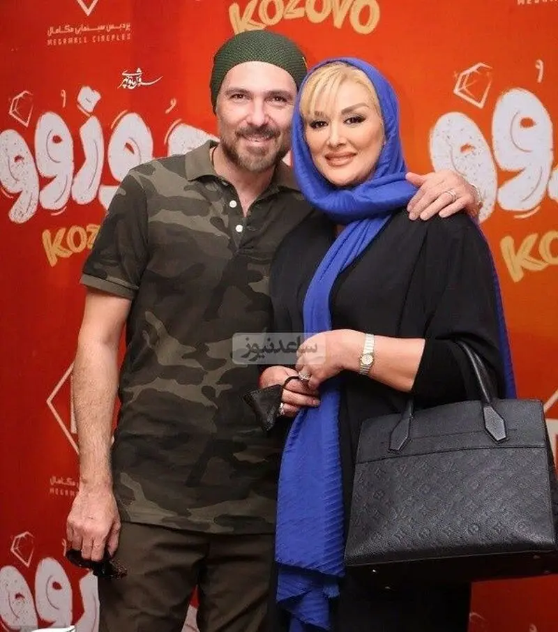 کوروش تهامی و همسر