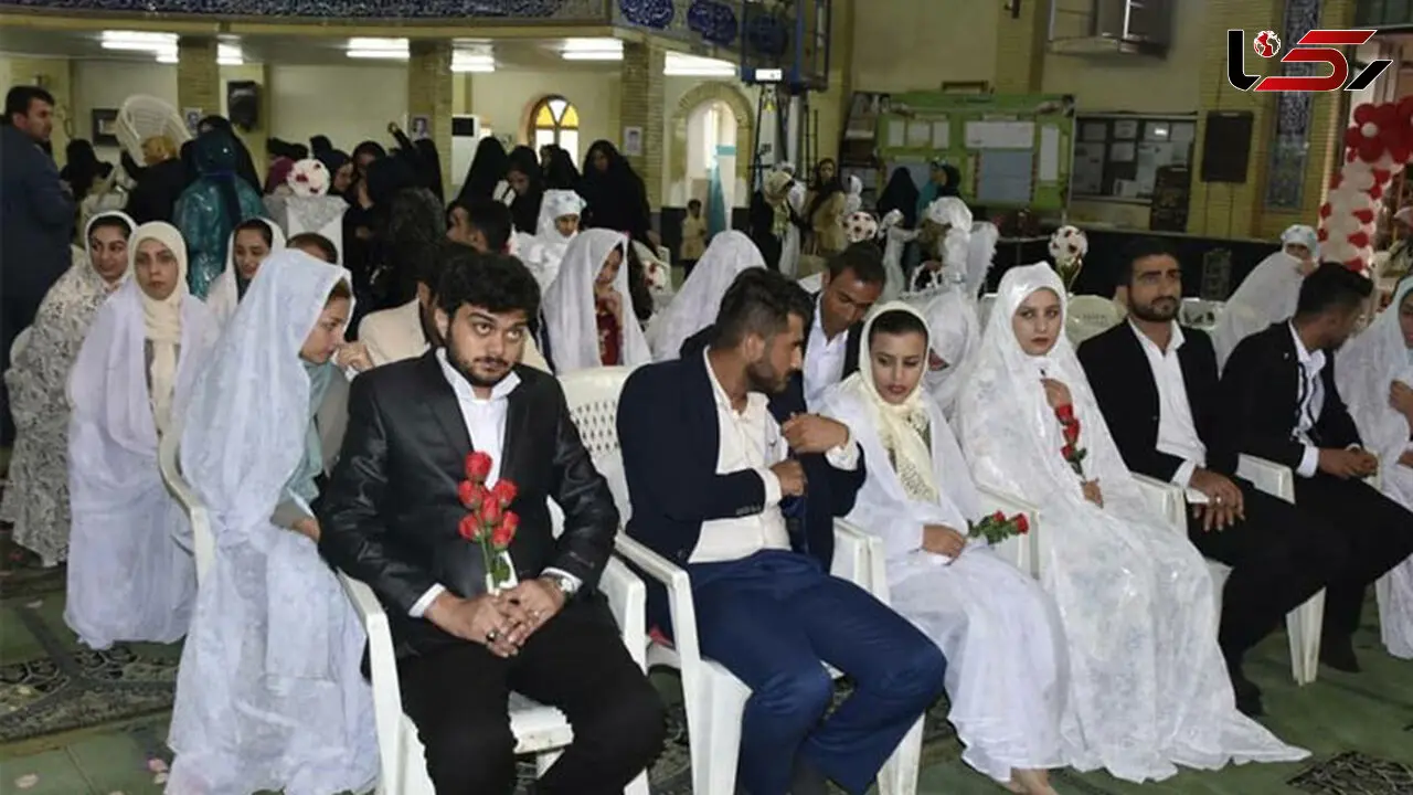  مراسم ازدواج ۱۱۰ زوج معلول در برج میلاد برگزار شد 