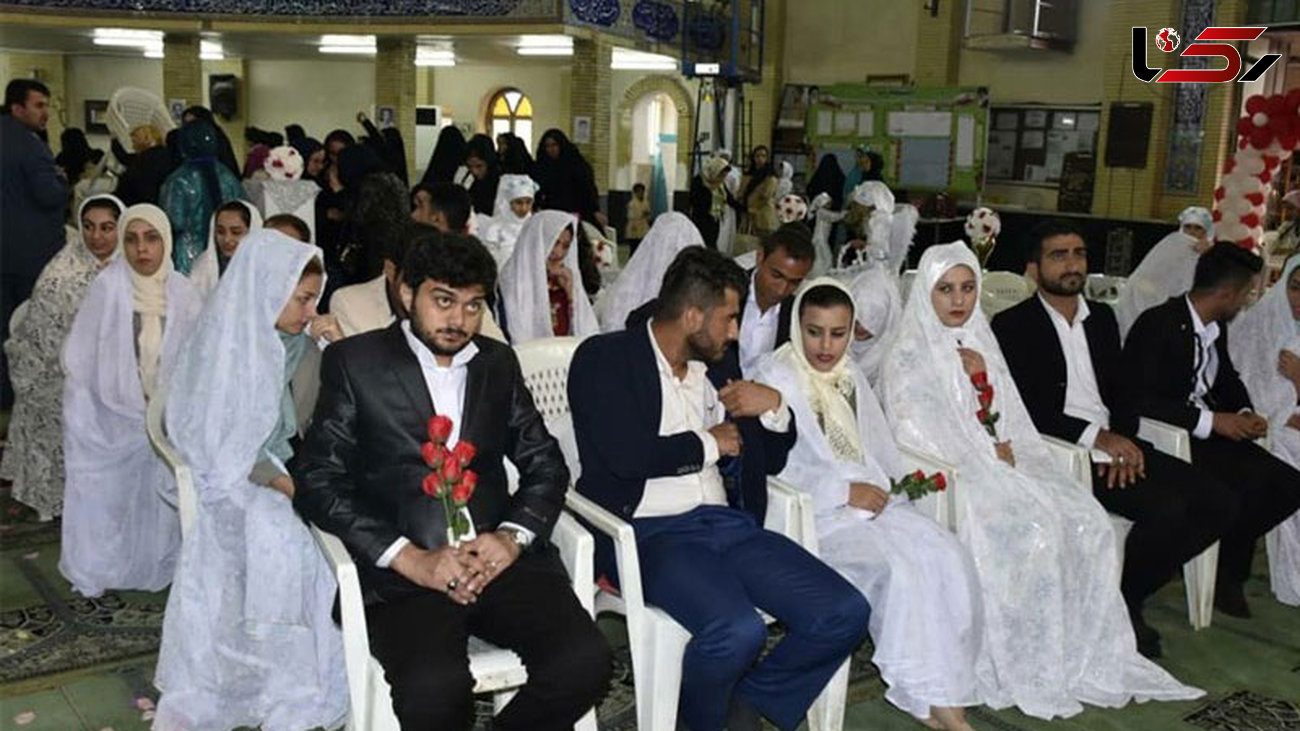  مراسم ازدواج ۱۱۰ زوج معلول در برج میلاد برگزار شد 