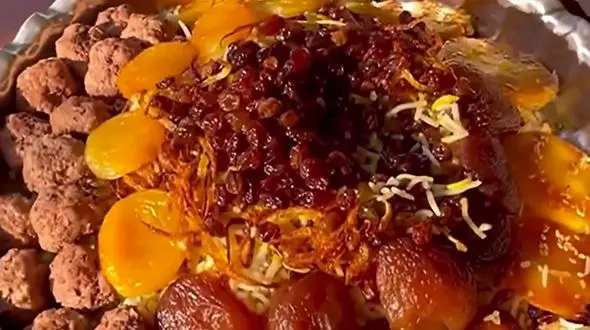 طرز تهیه رشته پلو برای چهارشنبه سوری + فیلم