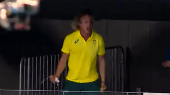 هیجان شدید مربی استرالیایی در رقابت های المپیک توکیو + فیلم 