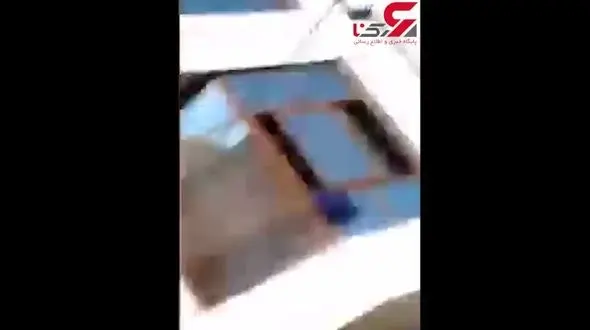 لحظه انفجار مخزن پروپان در مقابل دوربین +فیلم