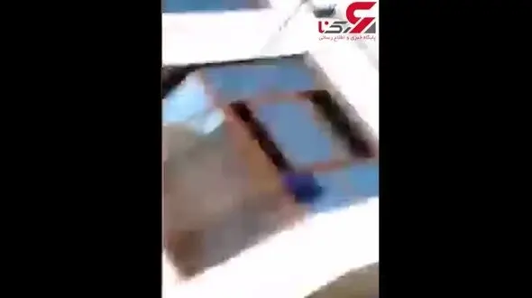 لحظه انفجار مخزن پروپان در مقابل دوربین +فیلم