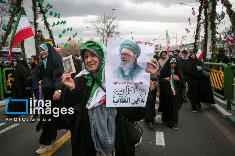 حضور مردم ایران در راهپیماتیی 22 بهمن 1404