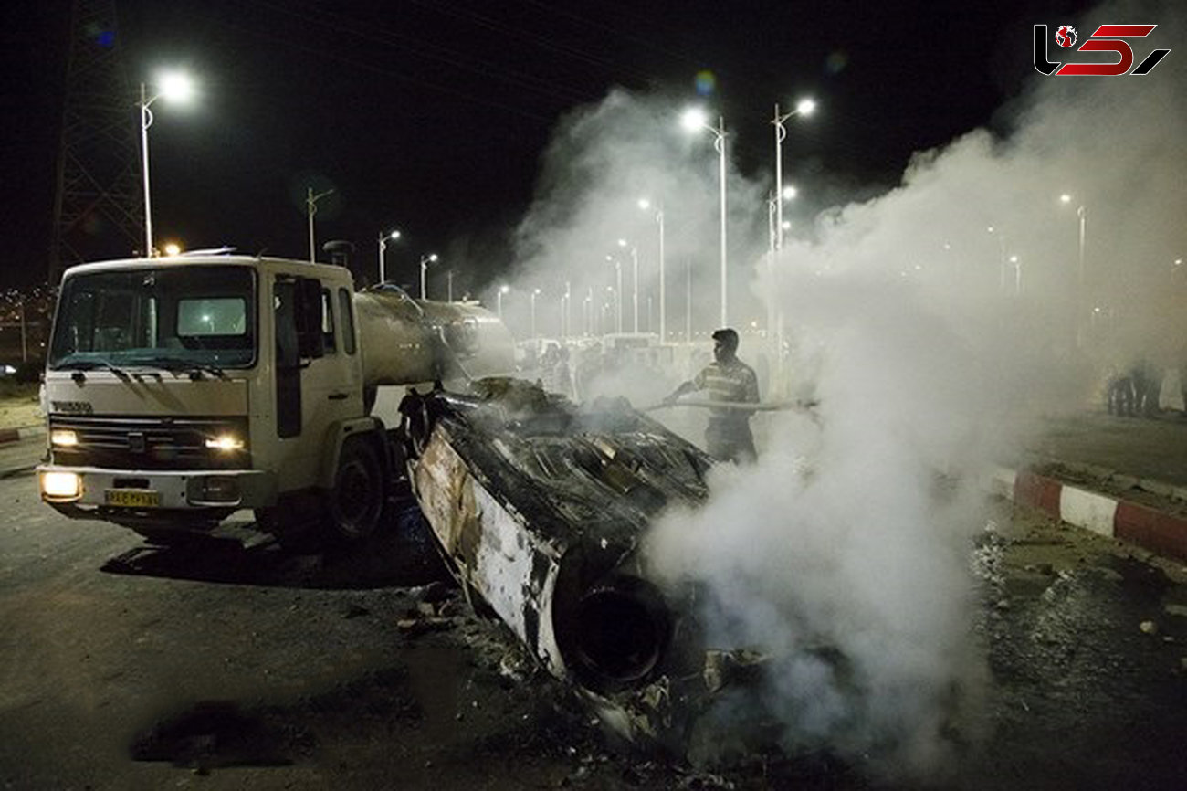 تصاویری دلخراش ازحادثه تصادف تانکر سوخت با اتوبوس در سنندج / 11 کشته و سه روز عزای عمومی در استان کردستان 