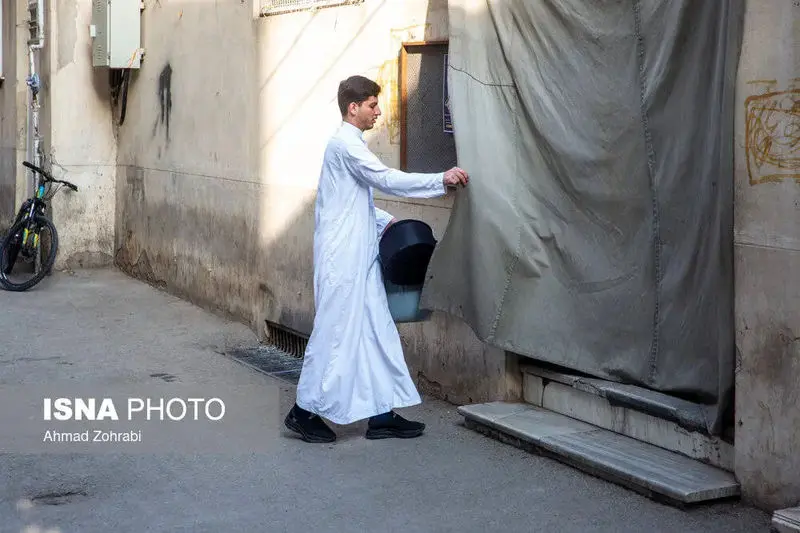 مراسم عمامه گذاری طلاب در قم