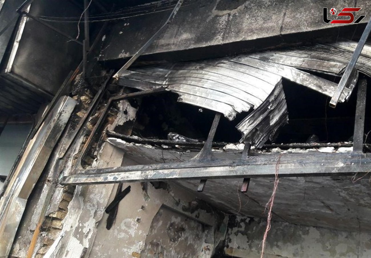  مصدومیت ۳ آتش‌نشان در آتش‌سوزی لباس‌فروشی در گرگان 