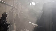 عکس های آتش سوزی انبار وسایل مستهلک بیمارستانی در شرق تهران