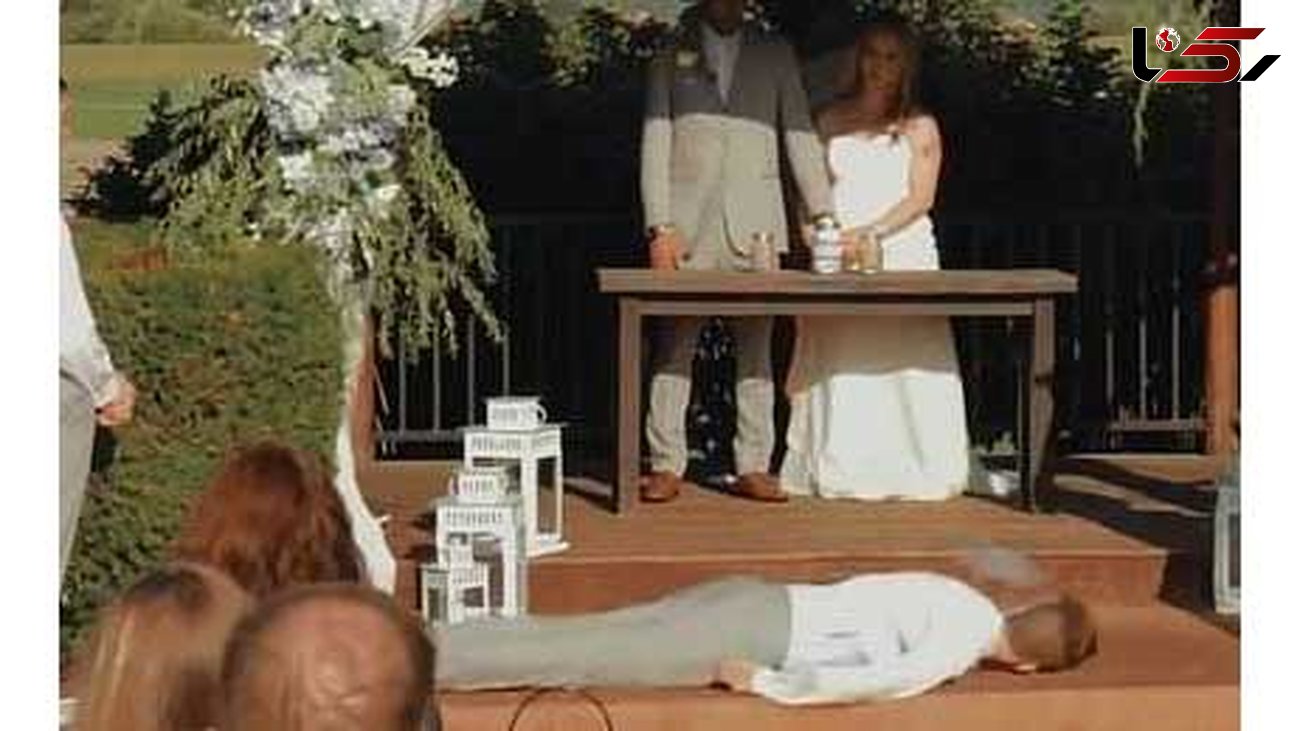غش کردن مرد جوان در وسط مراسم عروسی! + عکس