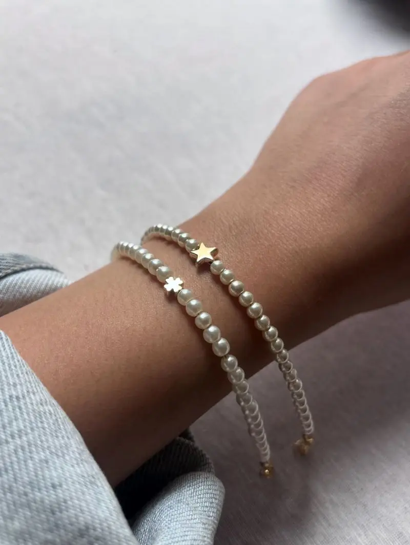 دستبند زنجیری مرواریدی مناسب مهمانی