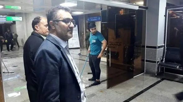 فرودگاه آبادان را آب برد / اقدام زیبای ماموران پلیس فرودگاه+فیلم و عکس