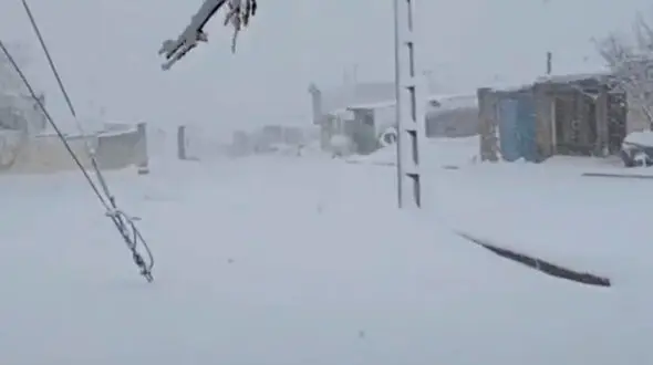 فیلم مناظر زمستانی و سفیدپوش شهرستان بوکان