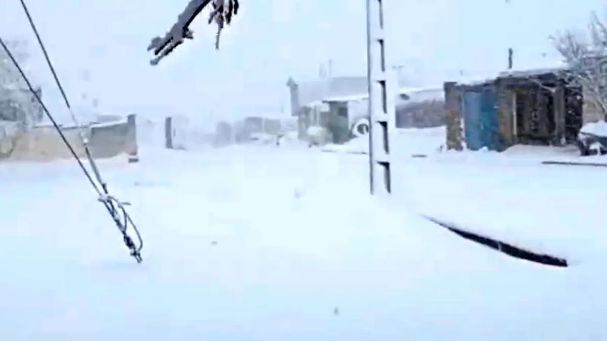 فیلم مناظر زمستانی و سفیدپوش شهرستان بوکان