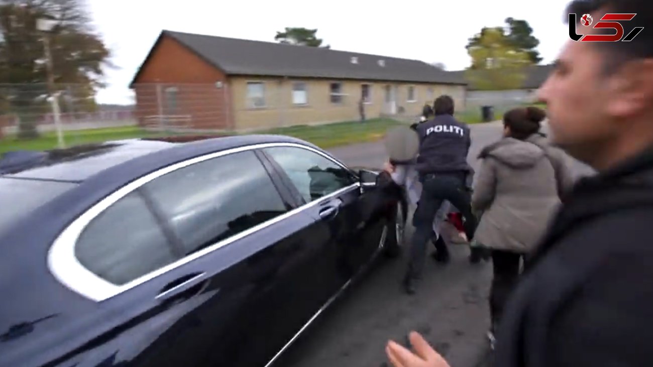 خودرو وزیر زن دانمارکی یک مهاجر معترض را زیر گرفت+ فیلم